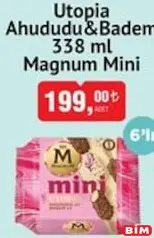 MAGNUM MİNİ UTOPİA AHUDUDU & BADEM DONDURMA 338 ML
